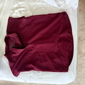 Figs SET burgundy small tall joggers and extra small Rafaela top